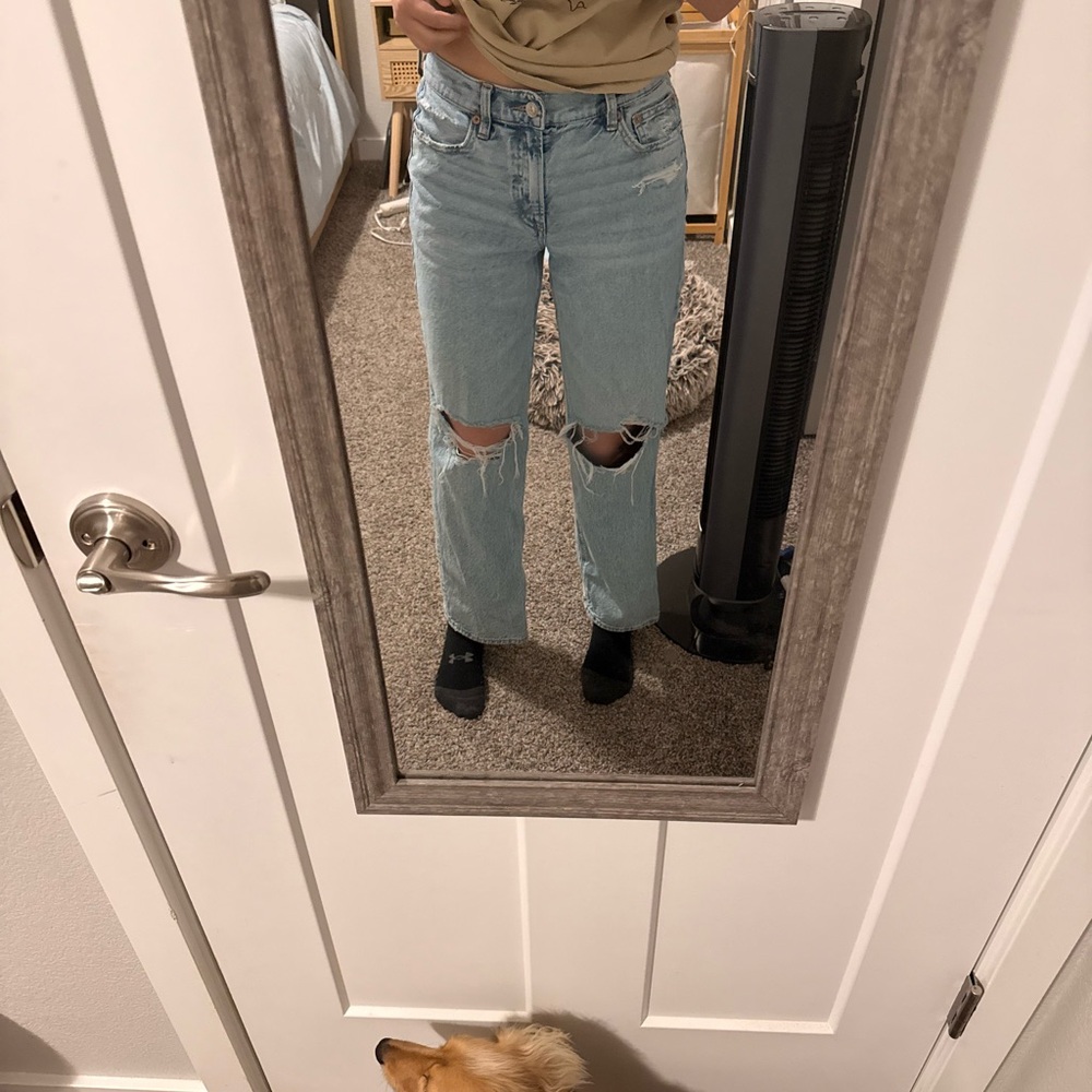 American Eagle Outfitters Light Blue Boyfriend Jeans